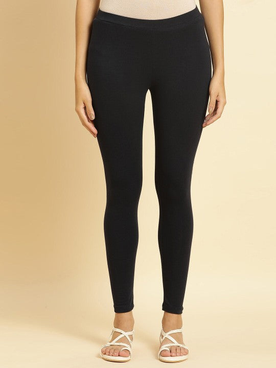 W Ankle Length Leggings - Navy Blue