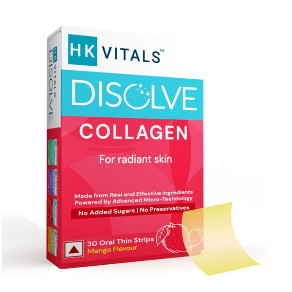 HealthKart HK Vitals Disolve Collagen For Radiant Skin Mango Flavour - 30 pcs