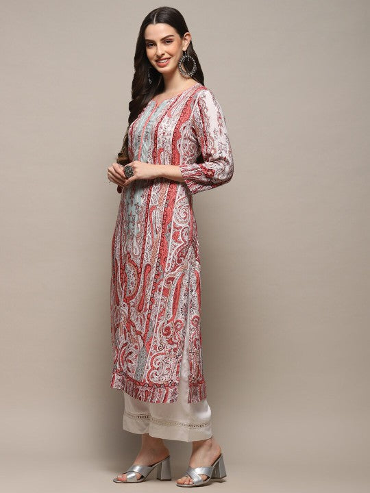 Biba Ethnic Motifs Printed Kurta