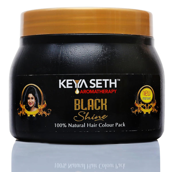 Keya Seth Black Shine Hair Pack Natural Hair Color - 100 gms