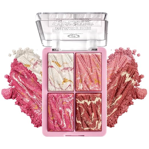 Colors Queen Master Chrome Metallic Blusher & Highlighter Shade 4 - 12 gms