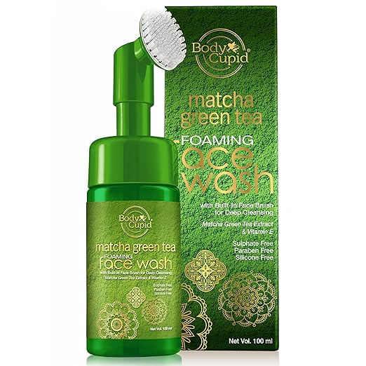 Body Cupid Matcha Green Tea Foaming Face Wash - 100 ml