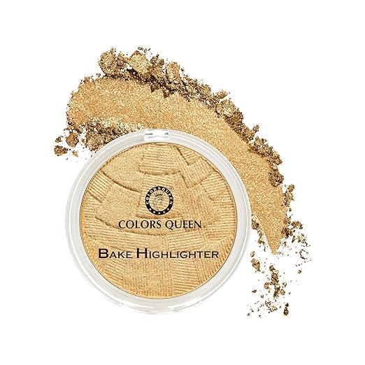 Colors Queen Too Much Baked Shimmer Blusher and Highlighter 01 Golden Peak - 20 gms