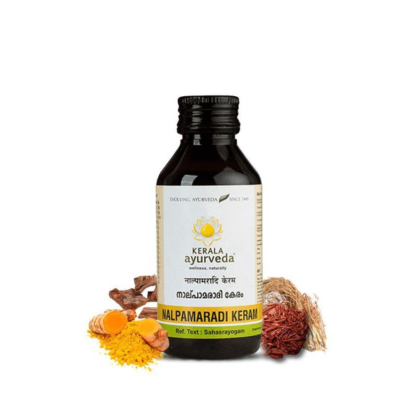 Kerala Ayurveda Nalpamaradi Keram Face & Body Oil - 200 ml