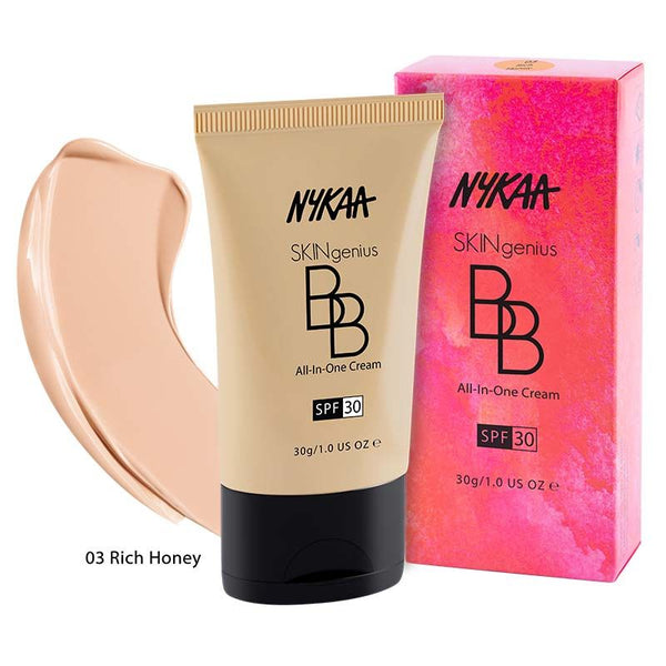 Nykaa Skingenious SPF 30 BB Cream - Rich Honey 03 - 30 gms