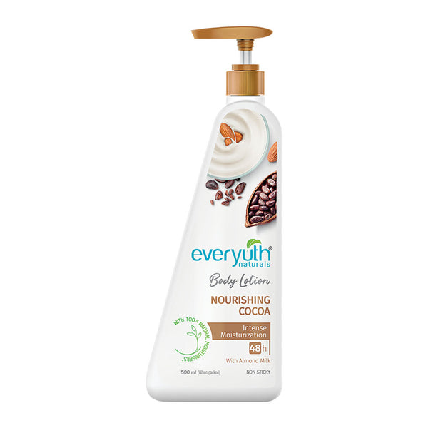 Everyuth Naturals Nourishing Cocoa Body Lotion with Almond Milk - 500 ml