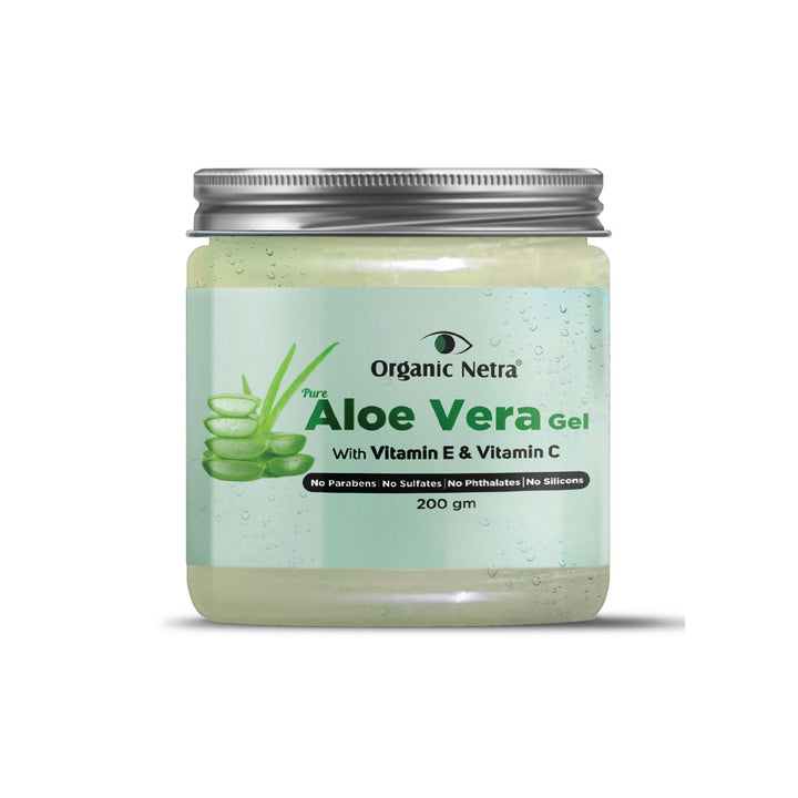 Organic Netra Organic Pure Aloe Vera Face Gel - 200 gms