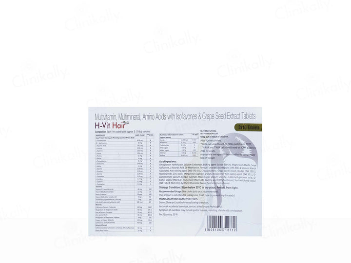 H-Vit Hair Tablet - 30 tabs – Veeha Beauty