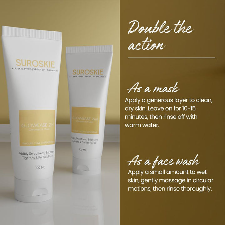 GlowEase 2in1 Cleanser & Mask