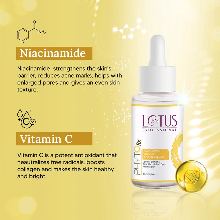 Lotus Professional Phytorx Niacinamide + Vitamin C Booster Serum - 30 ml