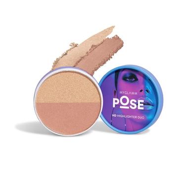 MyGlamm POSE HD Highlighter Duo Champagne Rose Gold - 9 gms