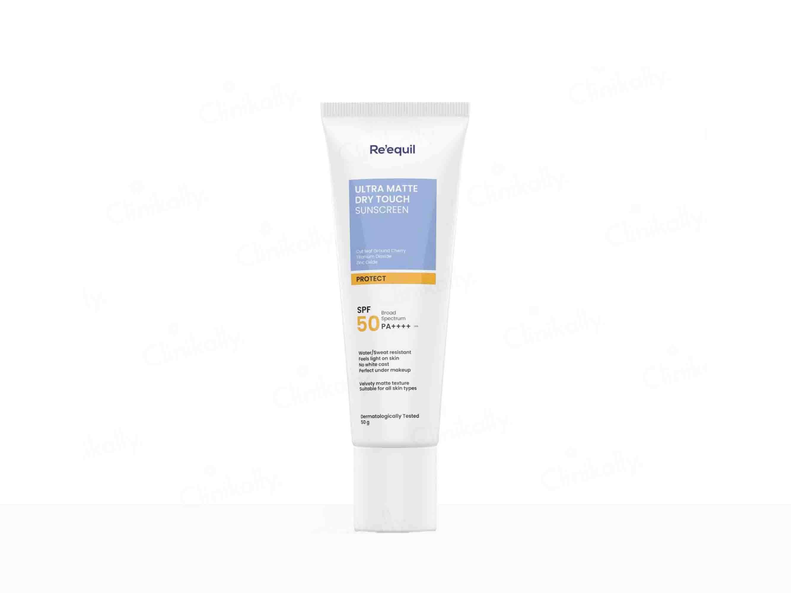 Re' Equil Ultra Matte Dry Touch Sunscreen Gel - 20 gms – Veeha Beauty