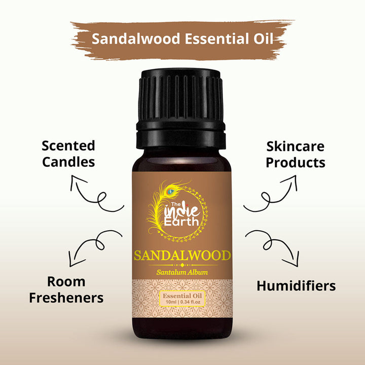 The indie Earth Sandalwood Essential Oil - 10 ml