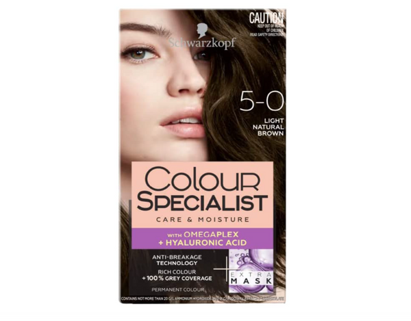 Schwarzkopf Colour Specialist Permanent Hair Colour 5.0 Light Natural Brown - 165 ml