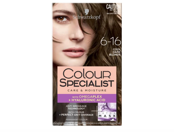 Schwarzkopf Colour Specialist Permanent Hair Colour 6.16 Cool Dark Blonde - 165 ml