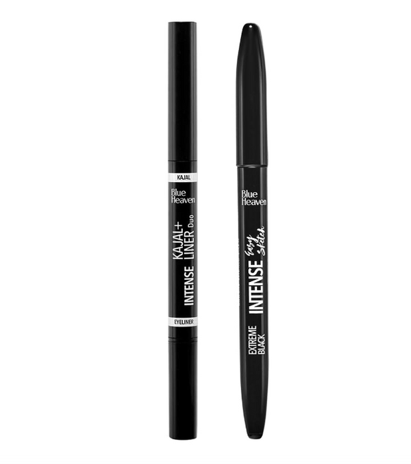 Blue Heaven Intense Duo Kajal + Eyeliner & Intense Eyeliner Easy Sketch Combo