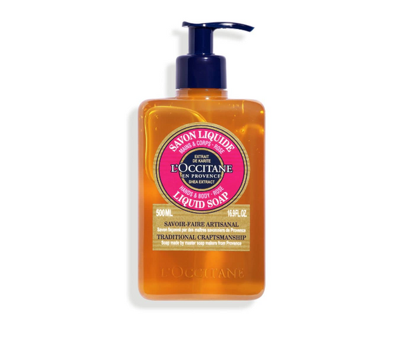 L'Occitane Shea Butter Rose Liquid Soap - 500 ml