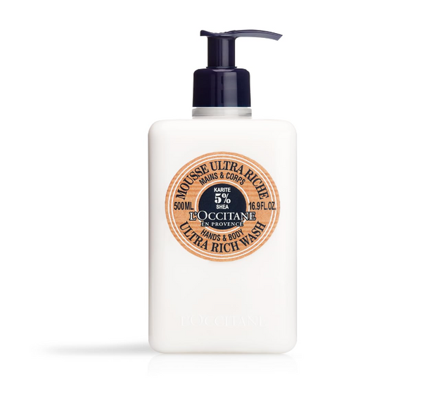 L'Occitane Shea Butter Hands & Body Ultra Rich Wash - 500 ml