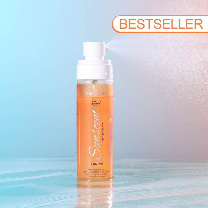 Sunscent Oud Sunscreen Body Mist with SPF 50 PA+++