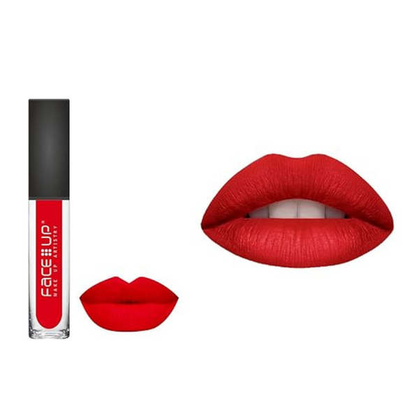 Face Up Waterproof Creamy Matte Long Bridal Red M - 19 - 6 ml