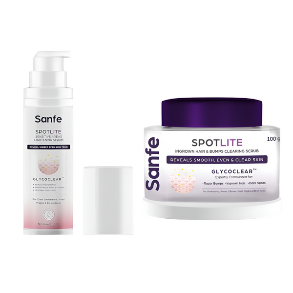 Sanfe Spotlite Sensitive Body Scrub & Spotlite Sensitive Body Serum