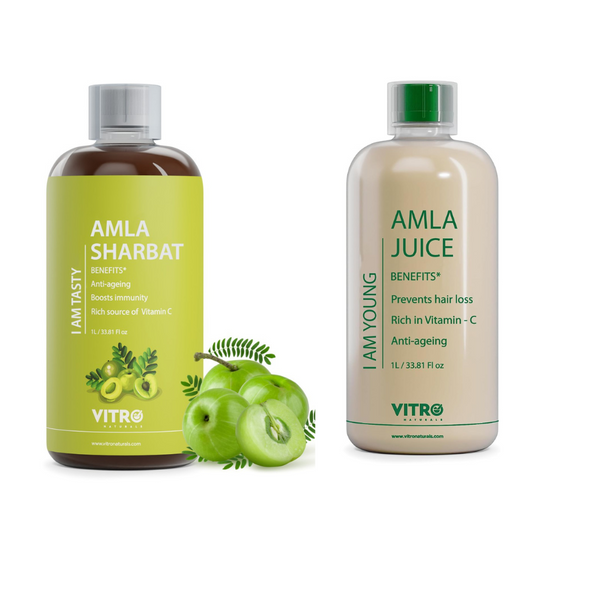 Vitro Naturals Amla Juice  & Amla Sharbat Combo