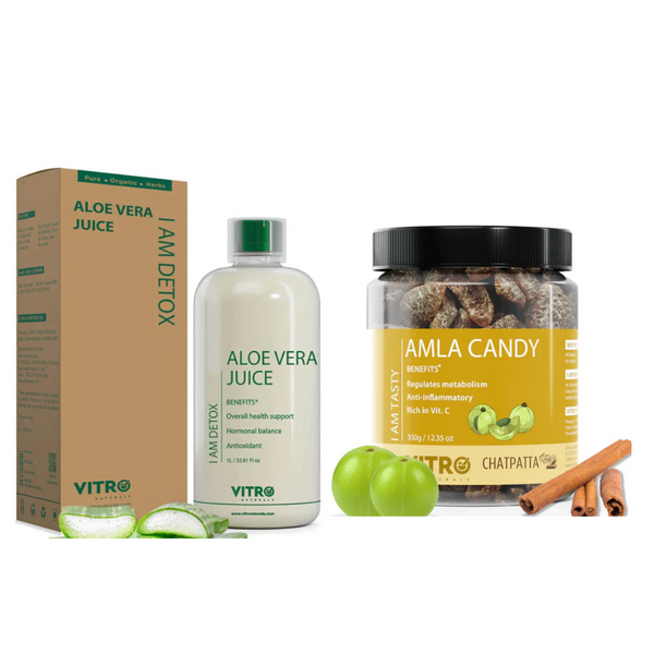 Vitro Naturals Aloe Vera Juice & Amla Candy Chatpata Dry