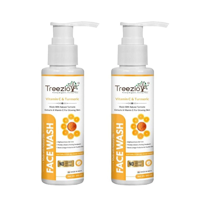 Treezio Vitamin C & Turmeric Face Wash - 100 ml
