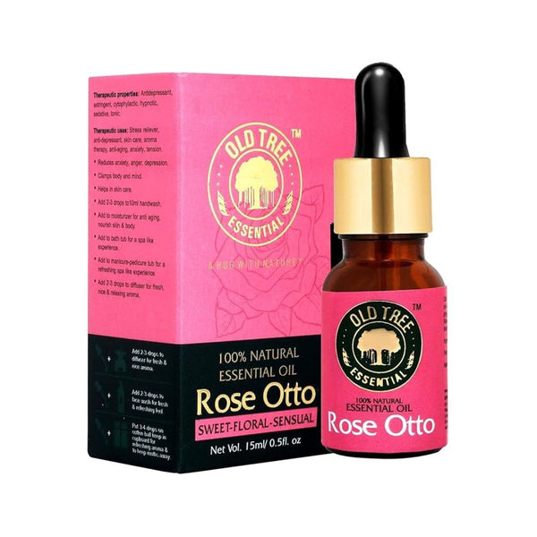 Old Tree Rose Essential Oil for Hair Growth for Women & Men - 15 ml
