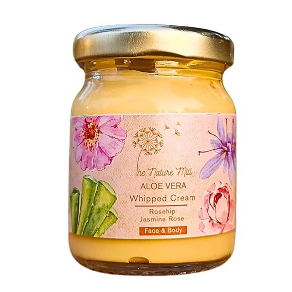 The Nature Mill Aloe Vera Whipped Cream Rosehip Jasmine Rose - 50 gms