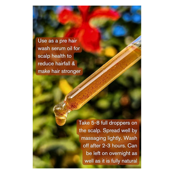 The Nature Mill Hibiscus Rosemary Hair Serum Oil Almond Peppermint - 100 ml