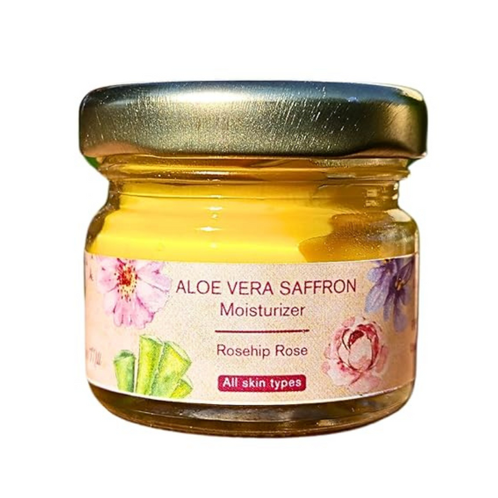 The Nature Mill Aloe Vera Saffron Moisturizer Rosehip Rose