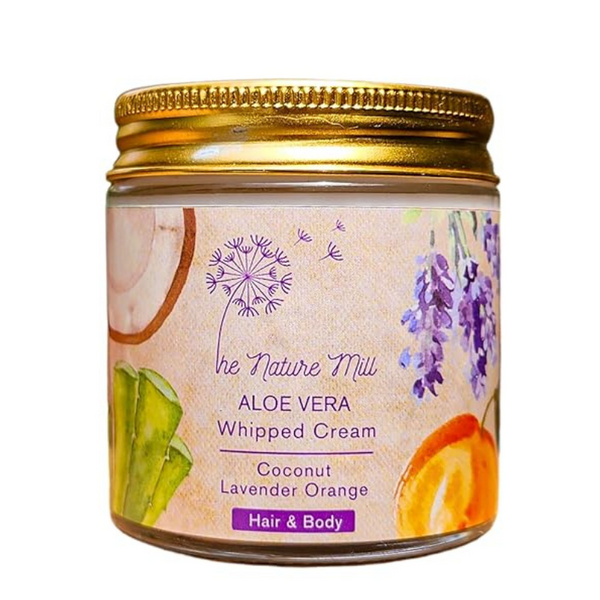 The Nature Mill Aloe Vera Whipped Cream Coconut Lavender Orange - 100 gms