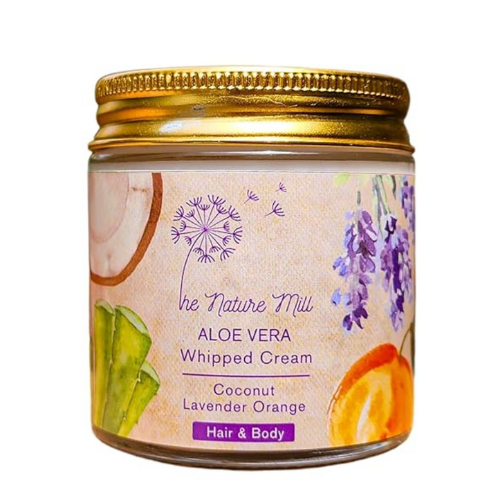 The Nature Mill Aloe Vera Whipped Cream Coconut Lavender Orange - 100 gms