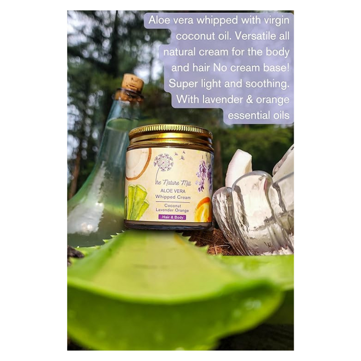 The Nature Mill Aloe Vera Whipped Cream Coconut Lavender Orange - 100 gms
