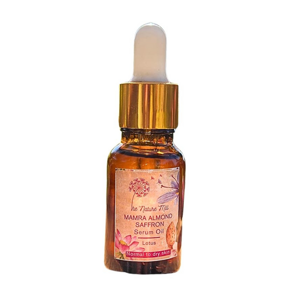 The Nature Mill Mamra Almond Saffron Serum Oil Lotus - 15 ml