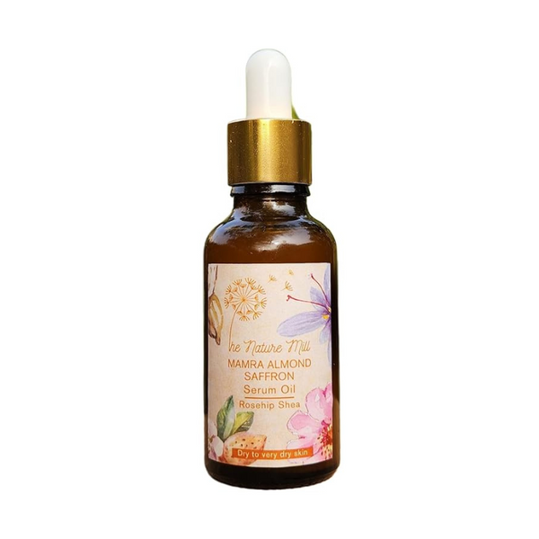The Nature Mill Mamra Almond Saffron Serum Oil - 30 ml