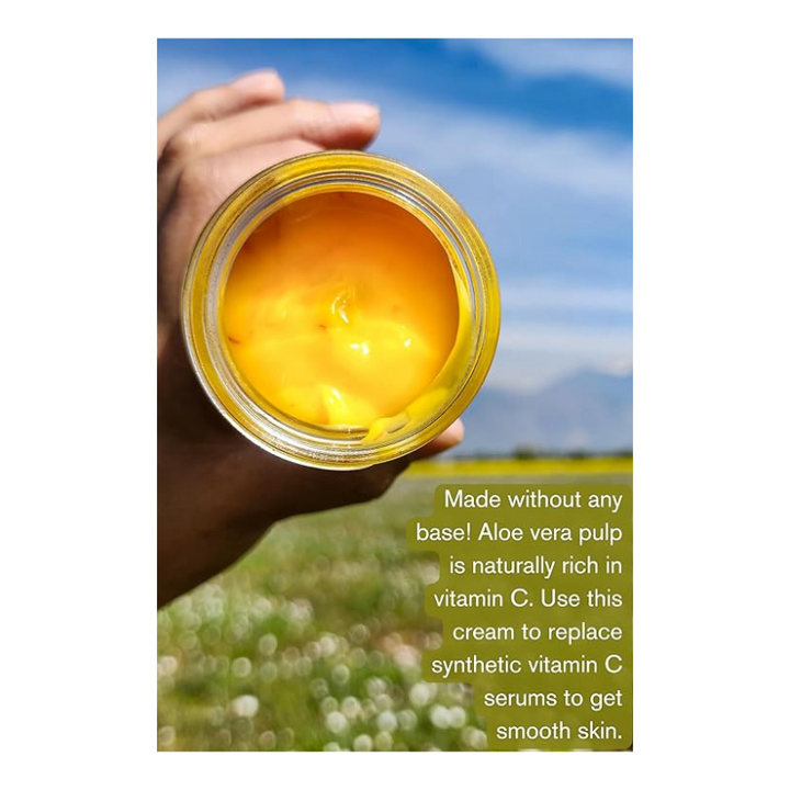 The Nature Mill Aloe Vera Saffron Soothing Cream with Rosehip Tea Tree - 50 gms