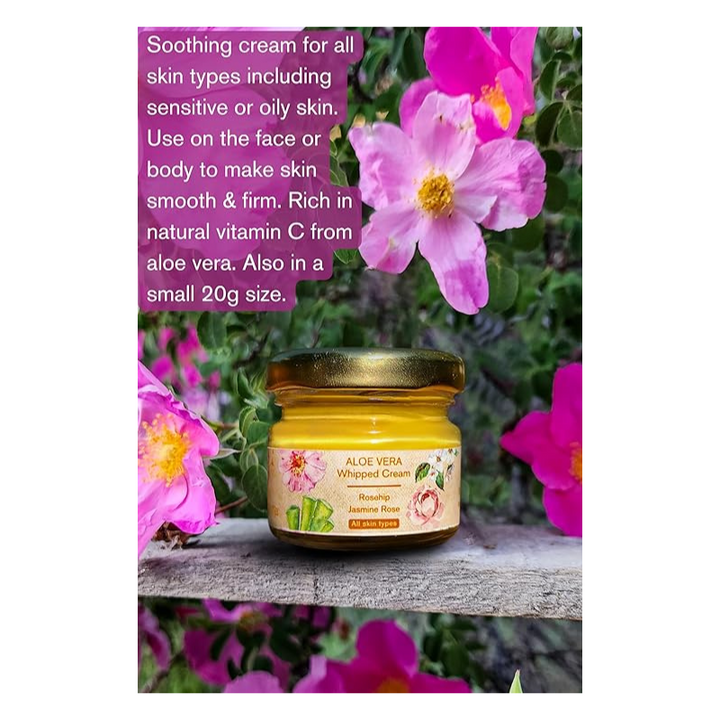 The Nature Mill Aloe Vera Whipped Cream Rosehip Jasmine Rose - 20 gms