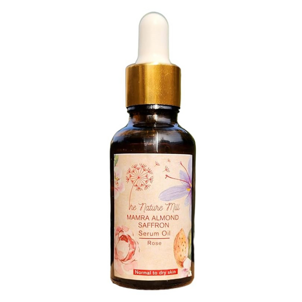 The Nature Mill Mamra Almond Saffron Serum Oil Rose - 30 ml