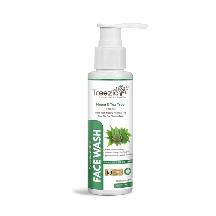 Treezio Neem & Tea Tree Face Wash - 100 ml