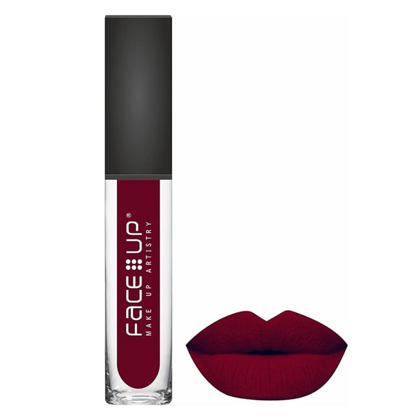 Face Up Moisturizing Non Transfer Long Maroon (M - 07) - 6 ml