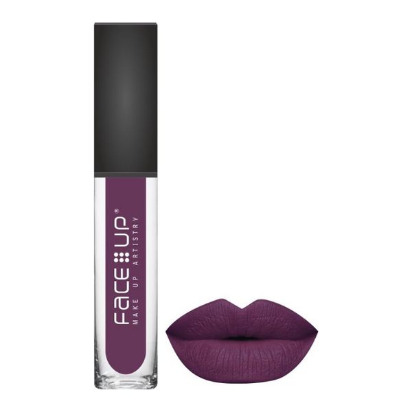 Face Up Waterproof Long Stay Matte Ink Lipstick Violate Purple M - 12 - 6 ml
