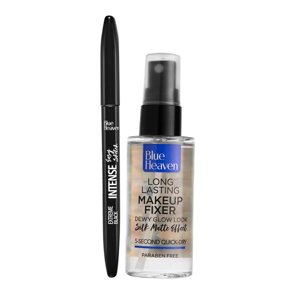 Blue Heaven Long Lasting Make-Up Fixer & Intense Eyeliner Combo