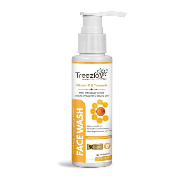 Treezio Vitamin C & Turmeric Face Wash - 100 ml