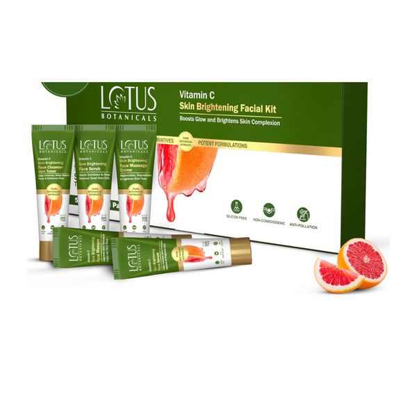 Lotusbotanicals Vitamin C Skin Brightening Facial Kit - 44 gms