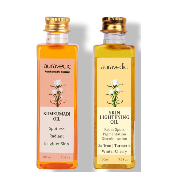 Auravedic Lightening Glow Oils Combo