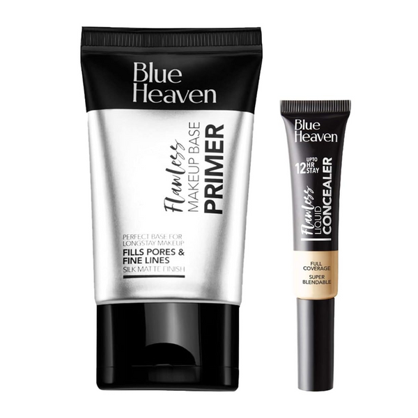 Blue Heaven Flawless Makeup Base Primer & Flawless liquid Concealer Combo