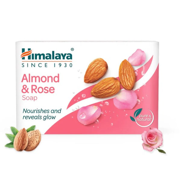 Himalaya Herbals Moisturizing Almond and Rose Soap - 125 gms (Pack of 3)