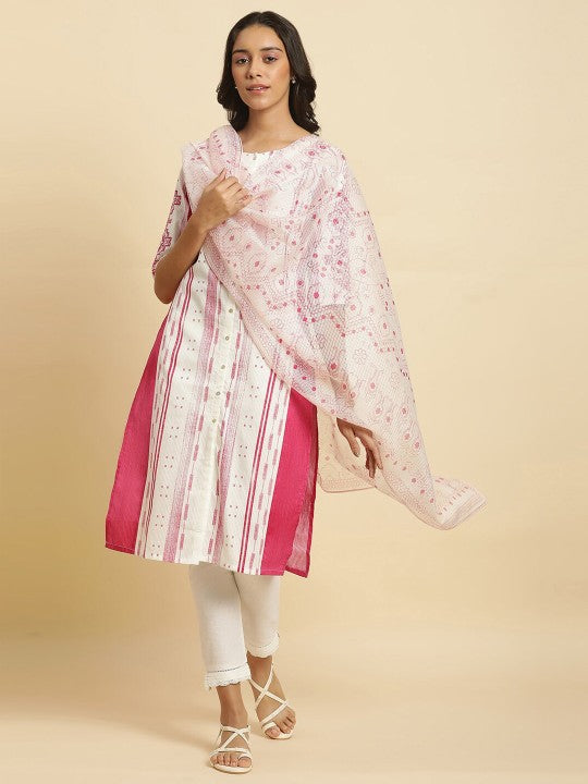 W Bhandhani Printed Dupatta